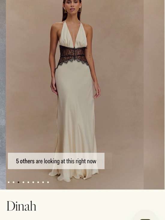Meshki Dresses & Skirts - Dinah
Lace And Satin Maxi Dress - Black/Ivory